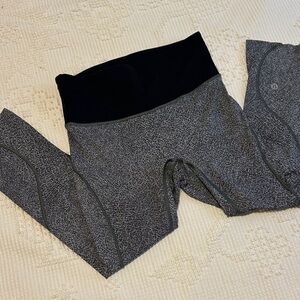 lululemon athletica Black and Gray Leggings 4